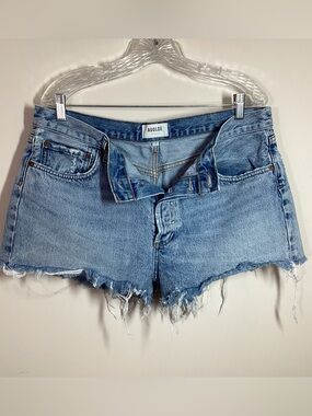 New Vintage AGolde Denim Cut-off Shorts Parker 31 Button Fly organic Cotton